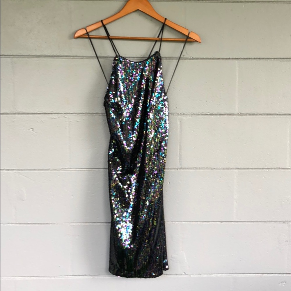 MADDY K sequin dress.